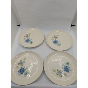 Vtg 4 Set Taylor Smith  Ever Yours Fabrique Dessert Bread Plate 6.5” MCM